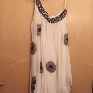 ASOS one shoulder shift dress